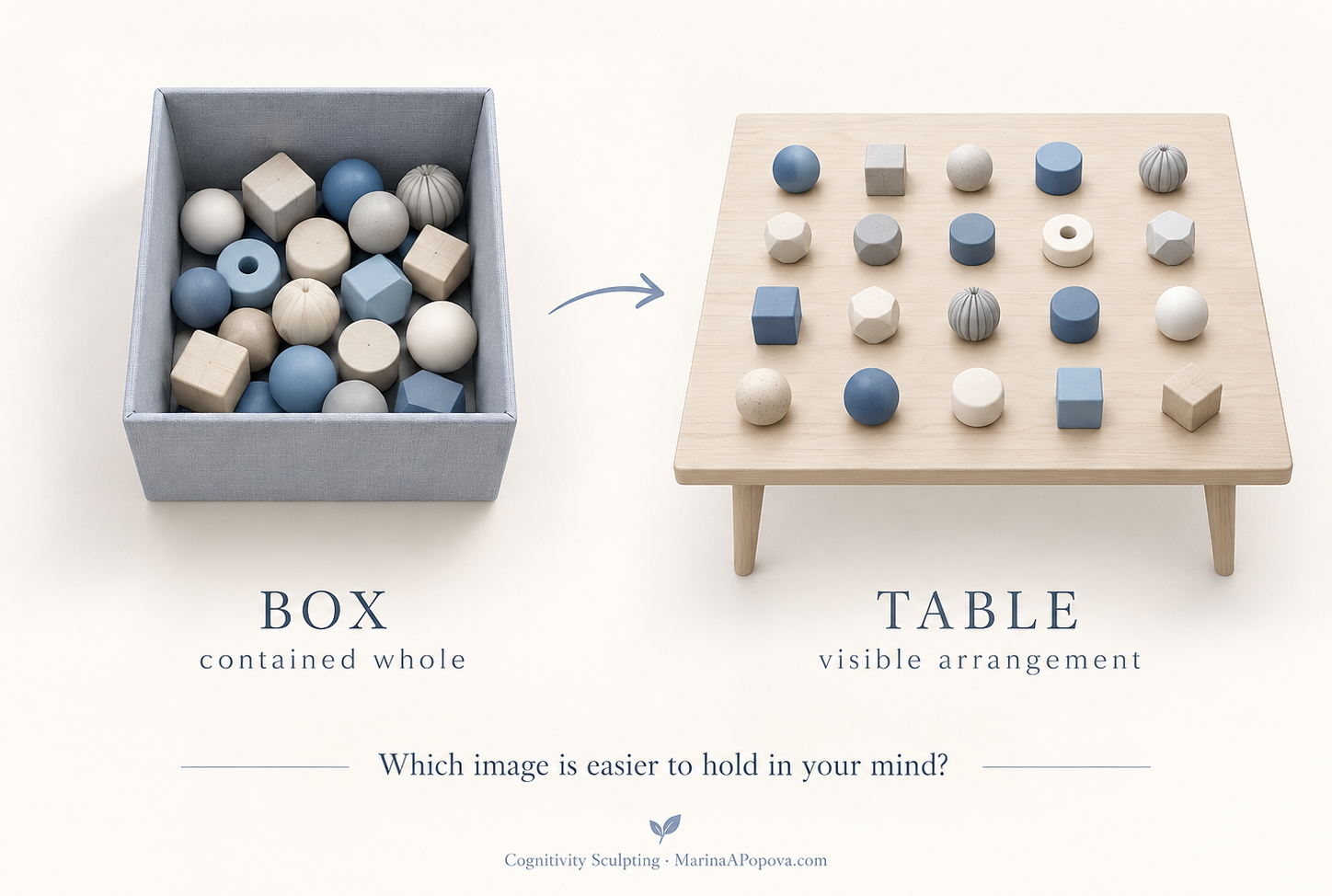Box and Table Cognitivity Sculpting