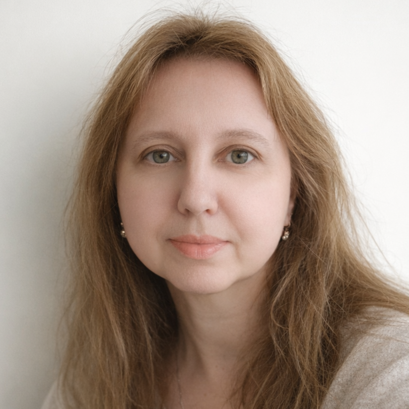 Professional headshot of Marina A. Popova, an independent researcher specializing in human-AI symbiosis.
